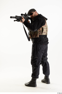 Photos Arthur Fuller Sniper Contractor aiming gun shooting standing whole body 0004.jpg